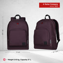 Wenger CRANGO 16'' Laptop Backpack (27 Litres) Swiss Designed Purple