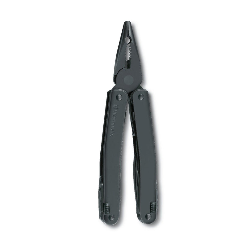 Victorinox SwissTool Spirit X -25 lockable Tools for Professionals, Pocket Multitool with wire stripper 105 mm Black