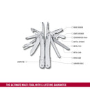 Victorinox Swiss Tool Spirit MX with Nylon Pouch, 24 Functions 105 mm Silver, Swiss Made