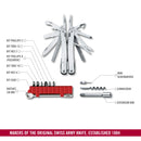 Swiss Tool Spirit X Plus ratchet with leather pouch 37 Functions 105 mm Silver