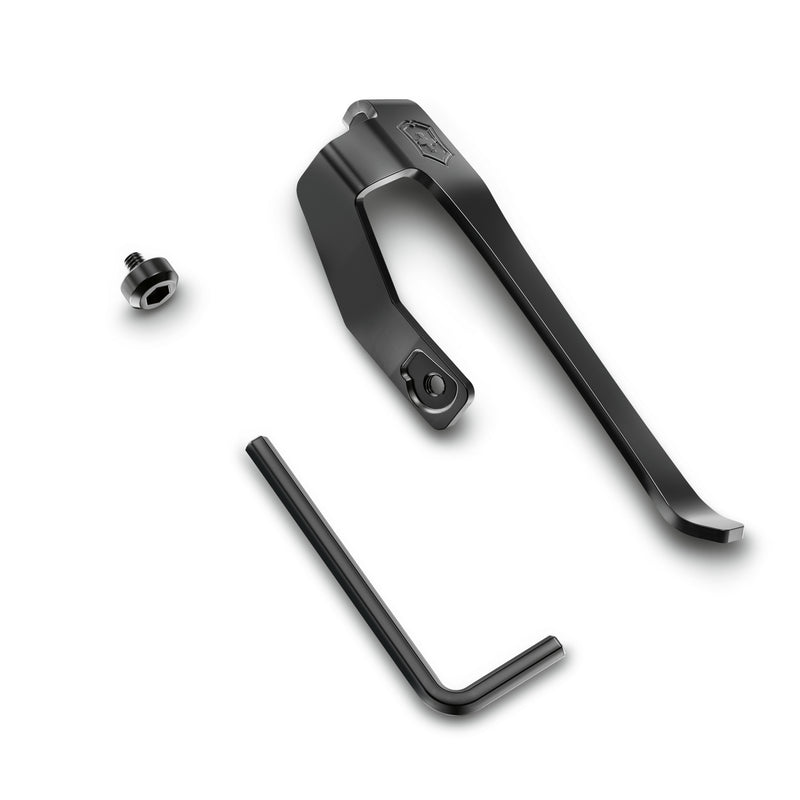 Victorinox Swiss Tool Spirit Carry Clip with Burnished Steel Finish, Black Blister, Swiss Made