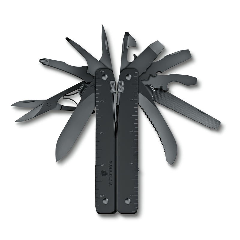 Victorinox Swiss Tool Spirit MXBS with Nylon Pouch, 26 Functions 117 mm Black, Swiss Made