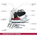 Victorinox SwissTool X Plus 37 in 1 Stainless Steel Tool in a leather pouch 115 mm Grey