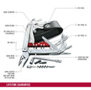 Victorinox SwissTool X Plus 37 in 1 Stainless Steel Tool in a leather pouch 115 mm Grey