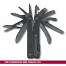 Victorinox Swiss Tool Carry Clip with Burnished Steel Finish, Black