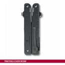 Victorinox Swiss Tool Carry Clip with Burnished Steel Finish, Black