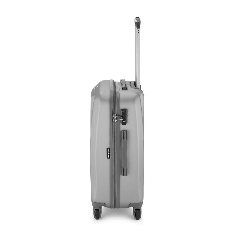 Swiss Gear 6072 Check-in Hardside Suitcase, 55 Litres, Silver, Swiss designed-blend of style & function