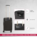 Victorinox Werks Traveler 6.0 Softside Frequent Flyer Expandable Travel Trolley Suitcase Black