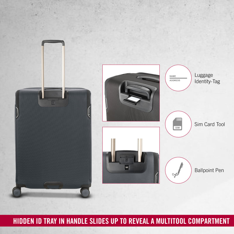 Victorinox Werks Traveler Softside Large Travel Trolley Suitcase Grey