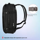 Victorinox, Crosslight Boarding Bag, 37 litres, Black, With 15.6 Inch Laptop Pocket, Backpack