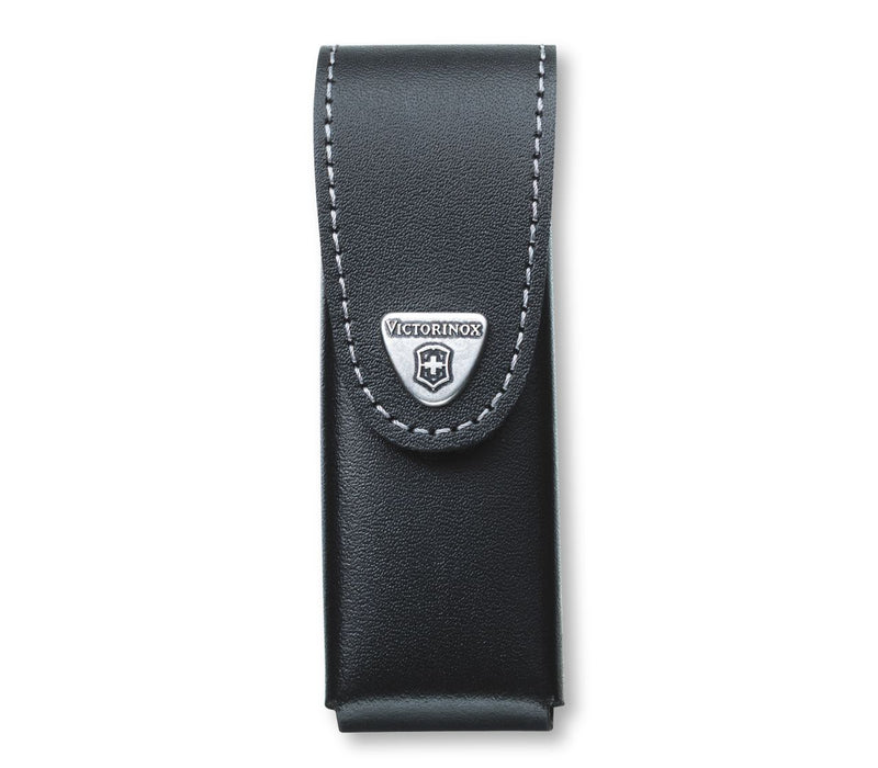 Victorinox Leather Belt Pouch Stylish Case Pocket Knife with a Belt Loop and Hook 120mm Black
