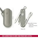 Victorinox Swiss Army Knife Accessory -Leather Pouch with Cord to carry your pocket knife in style - Mystical Morning, 70mm