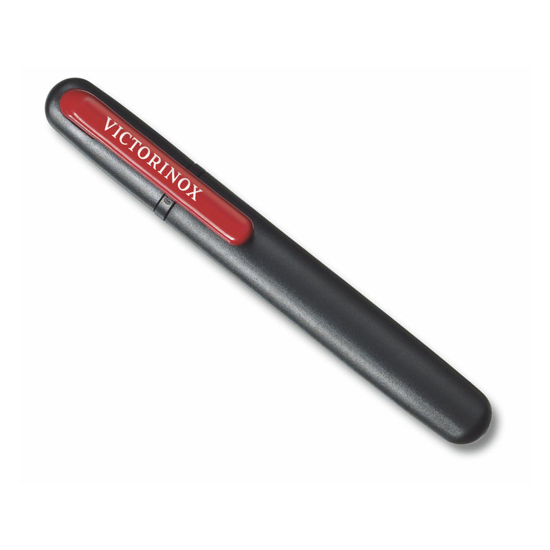 Victorinox Dual-Knife Sharpener-Portable Tool with Honing Stone & Ceramic Discs, Black, 230mm