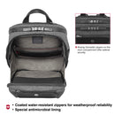 Victorinox Swiss Designed Architecture Urban 2.0, Deluxe Backpack, 15" Laptop, 23 Litres, Melange Grey