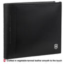 Victorinox Altius Alox, Deluxe Leather Bi-Fold Wallet, Black