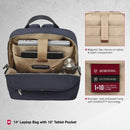 Victorinox Victoria Signature Women Compact Backpack, 14'' Laptop & 10'' Tablet Pocket, Midnight Blue, Swiss designed