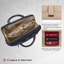 Victorinox Victoria Signature Women Briefcase, 14'' Laptop & 10'' Tablet Pocket, Midnight Blue, Swiss designed