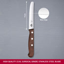 Victorinox Tomato & Table Knife for Vegetable Chopping, Serrated Edge, 11 cm, Maple Wood, Swiss Made