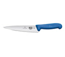 Victorinox Swiss Classic Carving Knife, Stainless Steel Vegetable & Fruit Cutting Straight Blade Knife, Blue, 19 cm, Swiss Made