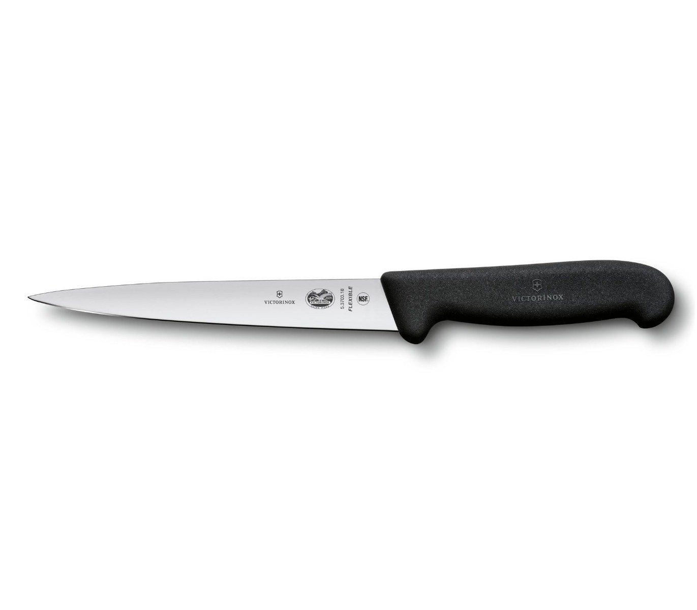 Victorinox Fish Filleting Knife 18 cm Black Swiss Made