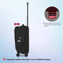Victorinox, Crosslight, Frequent Flyer Plus Softside Cabin Luggage, 46 litres, Black, Trolley Bag
