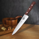 Victorinox "Grand Maitre" Stainless Steel Carving Knife, Straight Blade, Wooden, 19 cm, Swiss Made