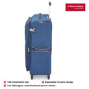 Wenger Fiero Large Softside Suitcase, 116 Litres, Blue, Swiss designed