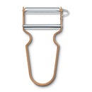 Victorinox Swiss Made Multipurpose REX Peeler/ Vegetable SCRAPPER, Normal Straight Edge, Aluminium Cinnamon