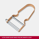 Victorinox Swiss Made Multipurpose REX Peeler/ Vegetable SCRAPPER, Normal Straight Edge, Aluminium Cinnamon