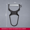 Victorinox Swiss Made Multipurpose RAPID Peeler/ Vegetable SCRAPPER, Julienne Edge, Black