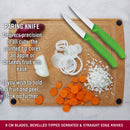 Victorinox Swiss Made Stainless Steel Swiss Classic Kitchen Knife (Set of 3) Serrated and Straight Edge Knives, Green