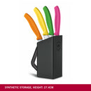 Victorinox Swiss Classic Stainless Steel Kitchen Knife Set-4 Pc with Storage Block, Multicolour