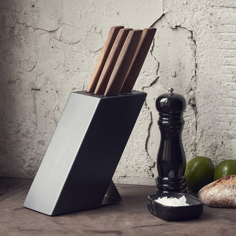 Victorinox Stainless Steel Modern Kitchen Knife Set with Storage Block,Wooden Handle,Swiss Made