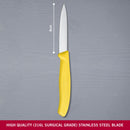 Victorinox Swiss Made Stainless Steel Swiss Classic Paring Knife, Kitchen Tools, Kitchen Items, 8 cm Straight Edge, Yellow