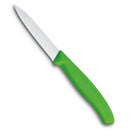 Victorinox Swiss Made Stainless Steel Kitchen Knife, "Swiss Classic" Serrated Edge, 8 cm, Green