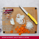 Victorinox Swiss Made Stainless Steel Kitchen Knife "Swiss Classic" Straight Edge,Beveled Tip,10 cm,Yellow