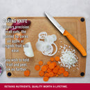 Victorinox Swiss Made Stainless Steel Kitchen Knife "Swiss Classic" Straight Edge,Beveled Tip,10 cm, Orange