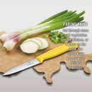 Victorinox Swiss Made Stainless Steel Swiss Classic Paring Knife, 10 cm, Serrated Edge with Pointed Tip, Yellow, Multipurpose Knife
