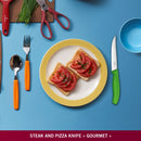 Victorinox Swiss Classic Stainless Steel Butcher's Knife,Steak & Pizza Knife,12 cm,Green,Swiss Made