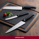 Victorinox Swiss Classic Stainless Steel Carving Knife, Straight Blade, 19 cm, Black, Swiss Made
