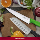 Victorinox Swiss Made Swiss Classic Stainless Steel Carving/Cutting Knife,Straight Blade,Green,19 cm