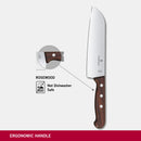 Victorinox Rosewood Santoku Knife, Stainless Steel, Japanese Knife, 17 cm, Wooden, Swiss Made