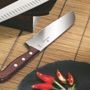 Victorinox Rosewood Santoku Knife, Stainless Steel, Japanese Knife, 17 cm, Wooden, Swiss Made