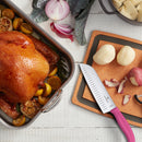 Victorinox Swiss Made Swiss Classic Stainless Steel Stamped Santoku Knife,Fluted Edge,17 cm, Pink