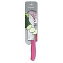 Victorinox Swiss Made Swiss Classic Stainless Steel Stamped Santoku Knife,Fluted Edge,17 cm, Pink