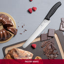 Victorinox Swiss Classic Stainless Steel Bread & Pastry Knife for Cake, Butter & Bread, 26 cm, Black, Swiss Made