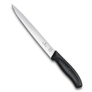 Victorinox Swiss Classic Fish Filleting Knife Stainless Steel Sharp & Flexible Chef Knife, 20cm, Black, Swiss Made