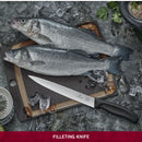 Victorinox Swiss Classic Fish Filleting Knife Stainless Steel Sharp & Flexible Chef Knife, 20cm, Black, Swiss Made