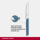 Victorinox “Swiss Modern” Steak & Pizza Knife, Stainless Steel, 12 cm, Cornflower Blue, Swiss Made