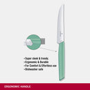 Victorinox “Swiss Modern” Steak & Pizza Knife, Stainless Steel, 12 cm, Mint Green, Swiss Made